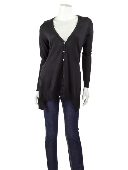 Strickjacke in schwarz von Shulamite made in Italy