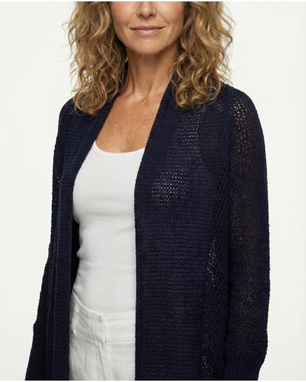 Strickjacke Ballonschnitt in blau von Spaziodonna