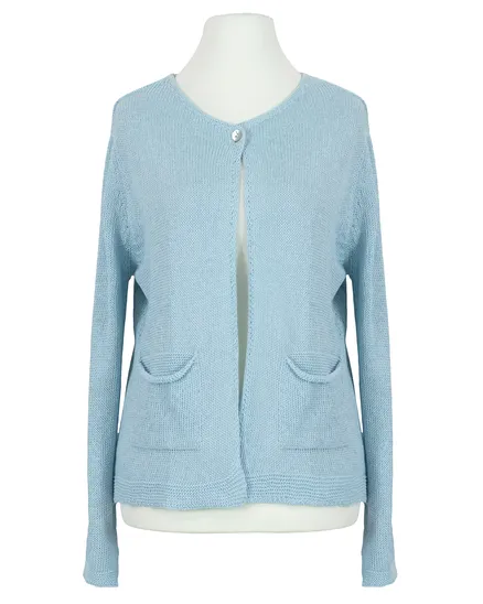 Strickjacke Baumwolle in hellblau von Selected Touch