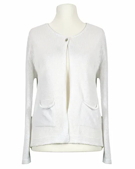 Strickjacke Baumwolle in wei� von Selected Touch