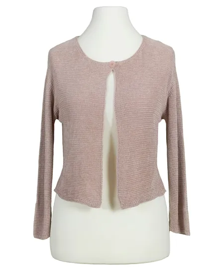 Strickjacke Chenille in rosa von Spaziodonna