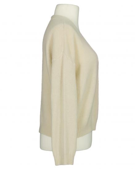 Strickjacke mit Alpaka in beige von Made in Italy