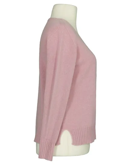 Strickjacke mit Cashmere in rosa von Made in Italy