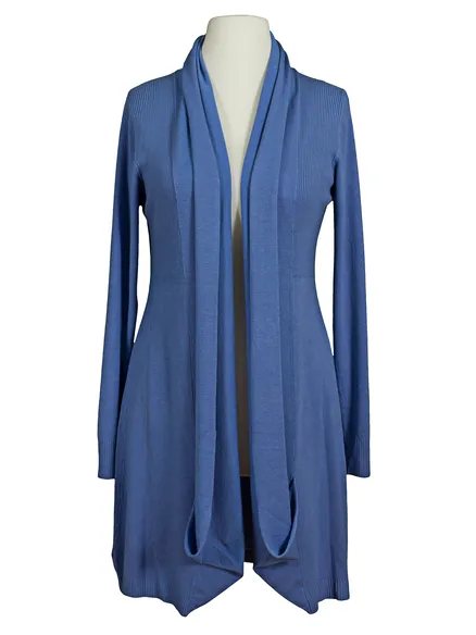 Strickjacke mit Cashmere in blau von Trats