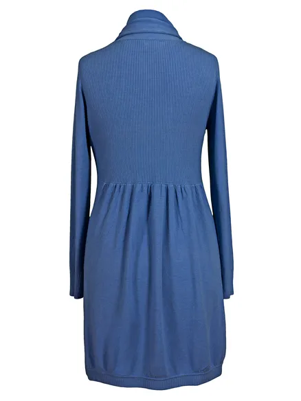 Strickjacke mit Cashmere in blau von Trats
