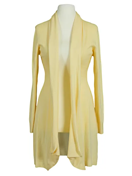 Strickjacke mit Cashmere in gelb von Trats