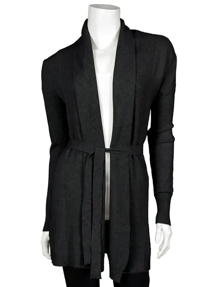 Strickjacke mit Cashmere in schwarz von Sweet Lady