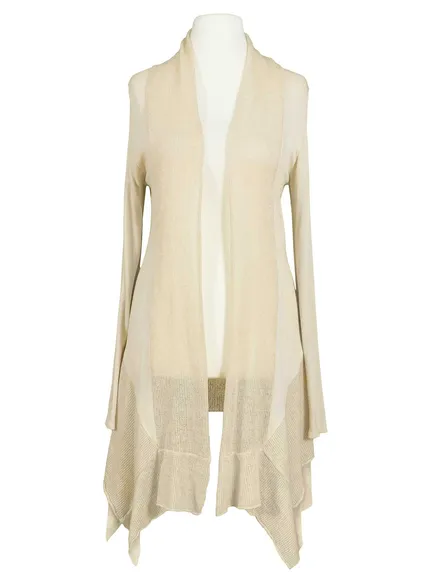 Strickjacke mit Mohair in creme von Spaziodonna