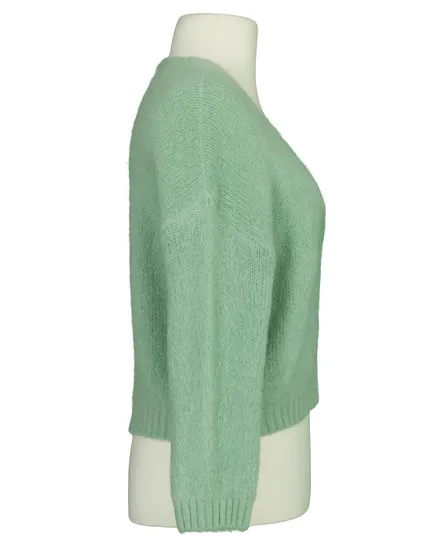 Strickjacke mit Mohair in mint von Made in Italy