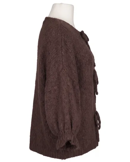 Strickjacke Oversize in braun von Made in Italy
