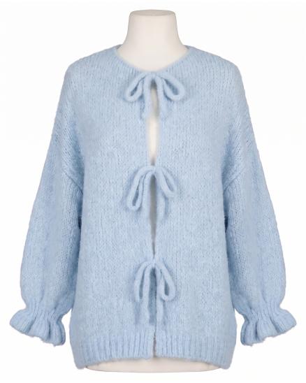 Strickjacke Oversize in hellblau von Made in Italy