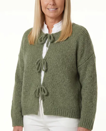 Strickjacke Oversize in khaki von Monday Afternoon