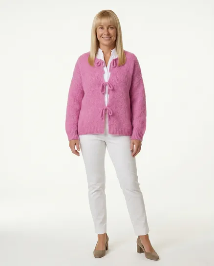 Strickjacke Oversize in pink von Monday Afternoon