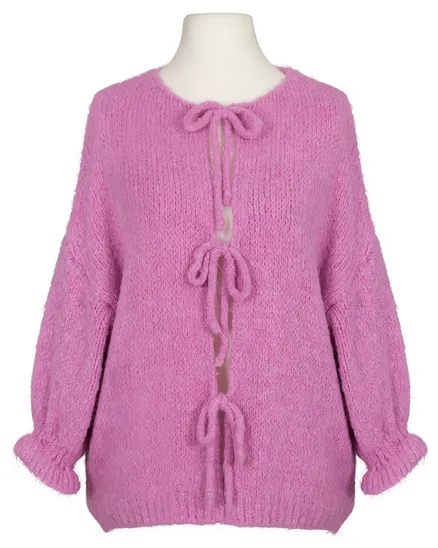 Strickjacke Oversize in pink von Made in Italy