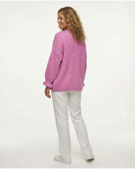 Strickjacke Oversize in pink von Made in Italy