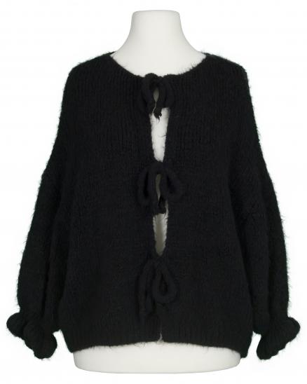 Strickjacke Oversize in schwarz von Made in Italy