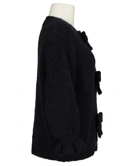 Strickjacke Oversize in schwarz von Made in Italy