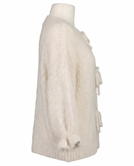 Strickjacke Oversize in wollwei� von Made in Italy