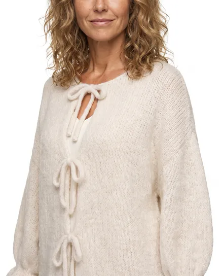 Strickjacke Oversize in wollwei� von Made in Italy