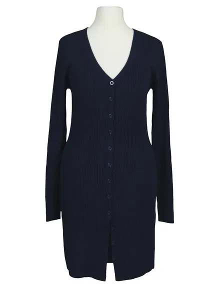 Strickjacke Rippstrick in blau von Anny