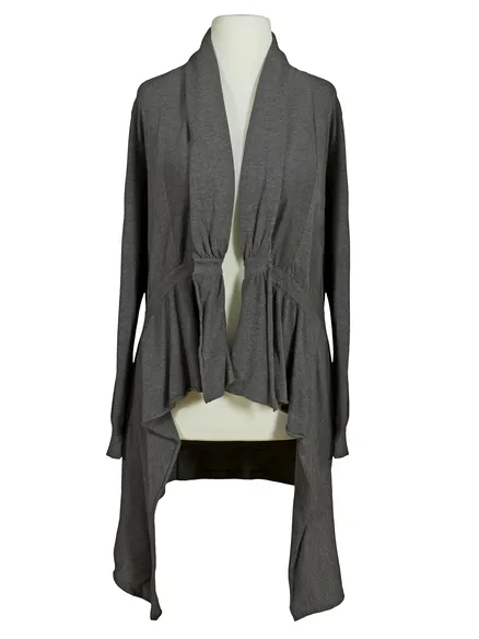 Strickjacke Schalkragen in grau von My Star