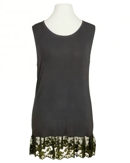 Twinset - Strickh�lle und Top in grau von Montan