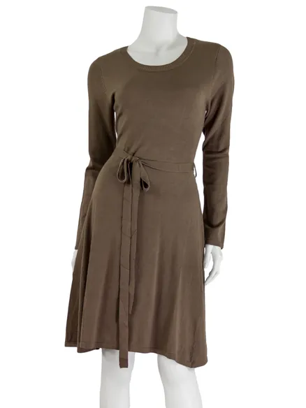 Strickkleid in braun von XUNA