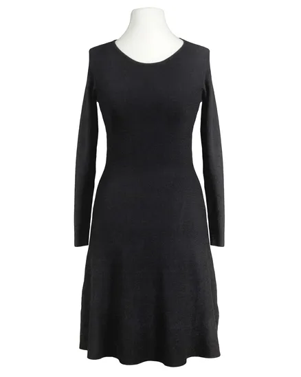 Strickkleid Feinstrick in schwarz von Anny