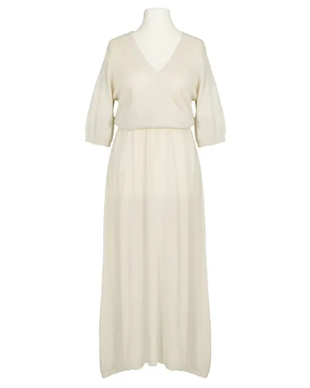 Strickkleid Baumwolle in beige von Made in Italy