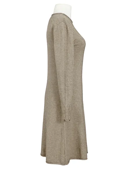 Strickkleid Feinstrick in braun von Spaziodonna