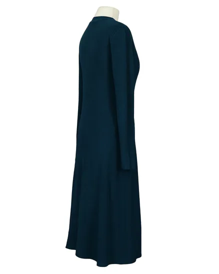 Strickkleid Rippstrick in blau von M & V