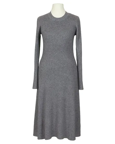 Strickkleid Rippstrick in grau von M & V