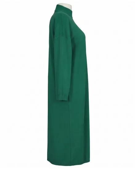 Strickkleid Stehkragen in gr�n von Made in Italy