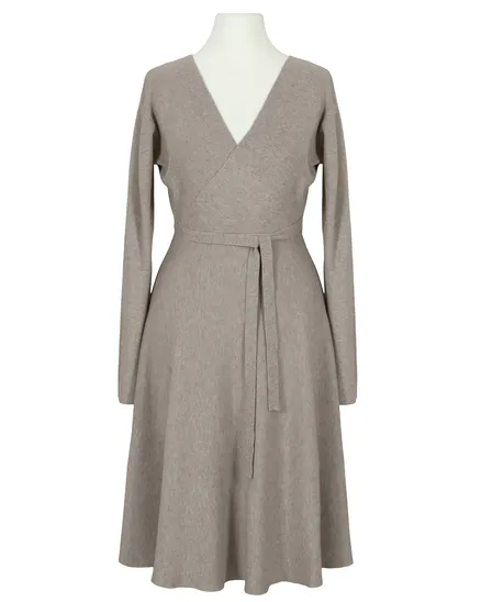 Strickkleid Wickeloptik in braun von Made in Italy