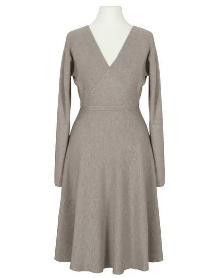 Strickkleid Wickeloptik in braun von Made in Italy