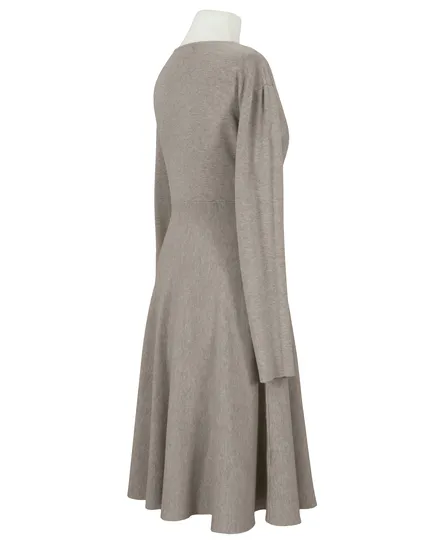 Strickkleid Wickeloptik in braun von Made in Italy