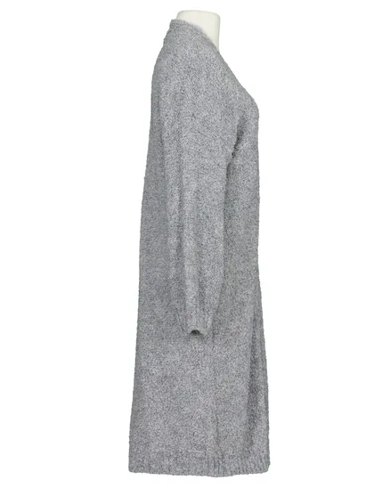 Strickmantel Boucl� in grau von Made in Italy