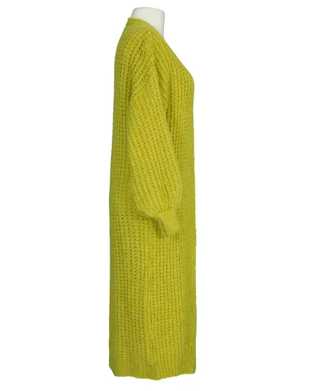 Strickmantel Grobstrick in anis von Made in Italy