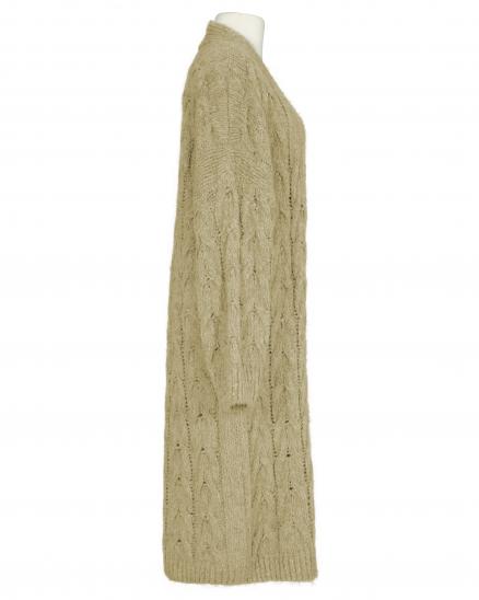 Strickmantel Grobstrick in karamell von Made in Italy