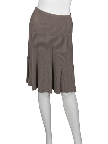 Strickrock mit Cashmere in braun von Pronto Moda