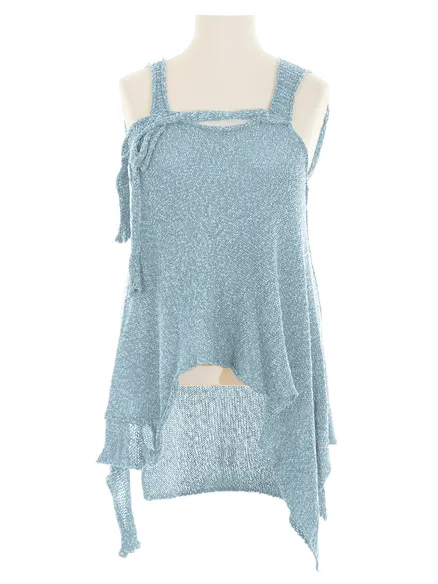 Stricktunika in hellblau von Amandine