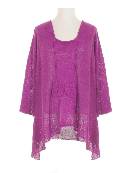 Pullover Tunika Stil in orchidee von Amandine