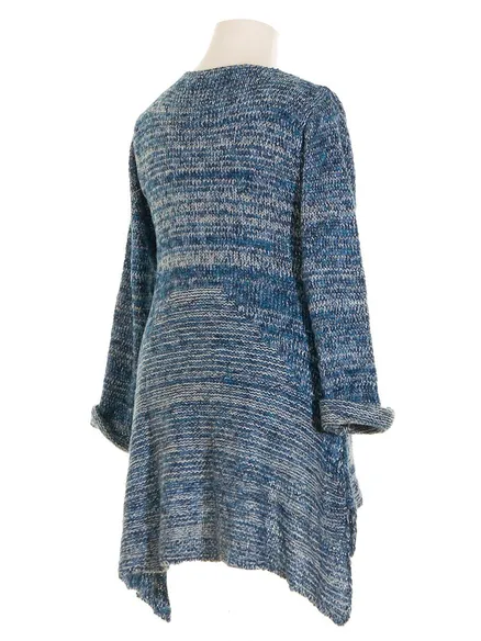 Pullover Tunikastil in blau von Amandine