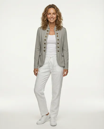 Sweatjacke in beige von XUNA