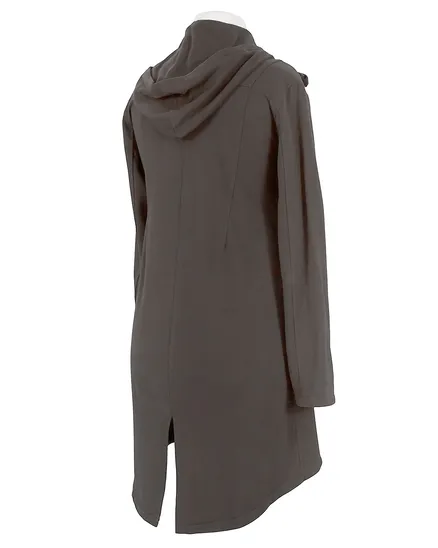 Sweatjacke mit Kapuze in braun von ever new fashion