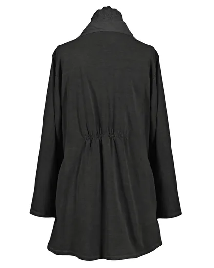 Cardigan mit Spitze in schwarz von Diana