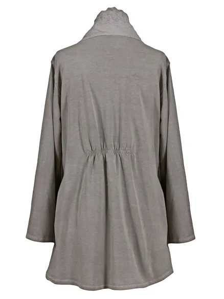 Cardigan mit Spitze in braun von Diana