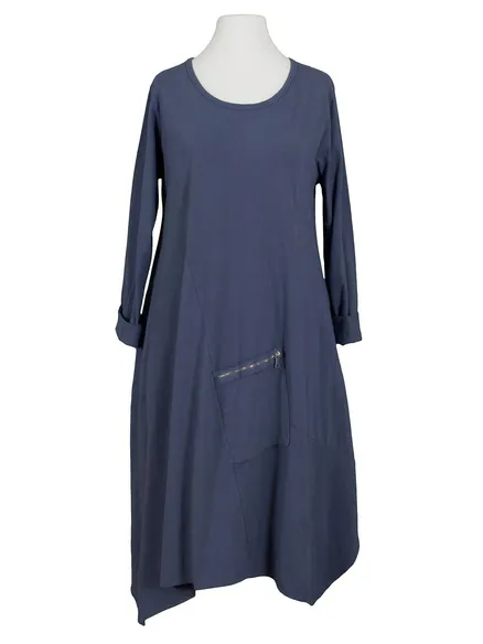 Sweatkleid A-Linie in jeansblau von New Collection