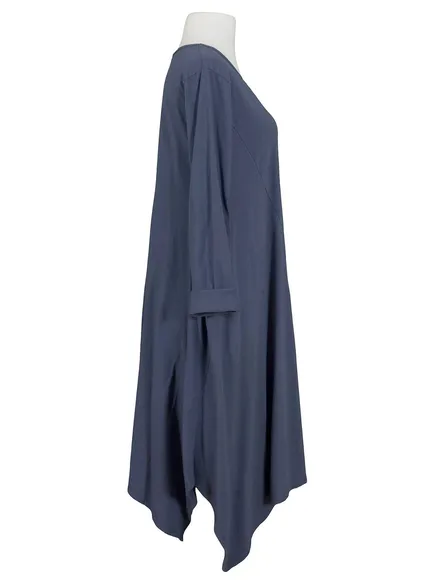 Sweatkleid A-Linie in jeansblau von New Collection