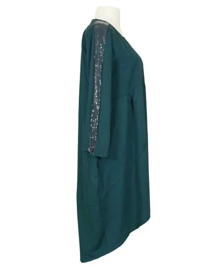 Sweatkleid Ballonform in petrol von Spaziodonna